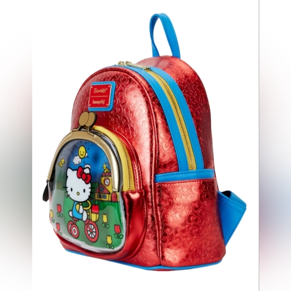 NEW Loungefly Sanrio Hello Kitty 50th Anniversary Coin Bag Backpack - Picture 7 of 13